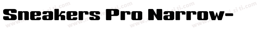 Sneakers Pro Narrow字体转换